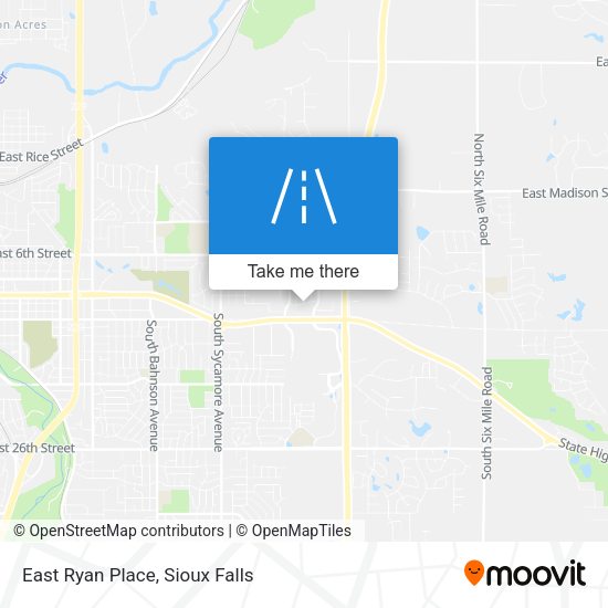 East Ryan Place map