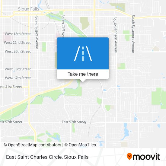 Mapa de East Saint Charles Circle