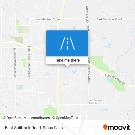 East Splitrock Road map