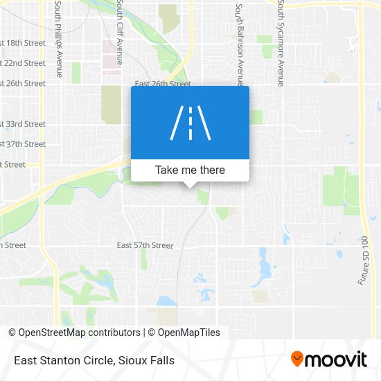 East Stanton Circle map