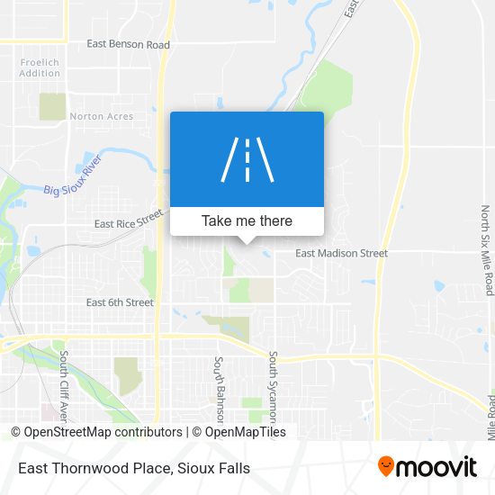 East Thornwood Place map