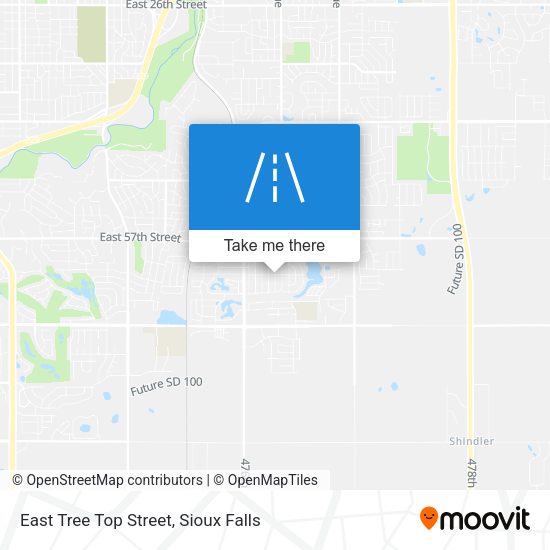 East Tree Top Street map