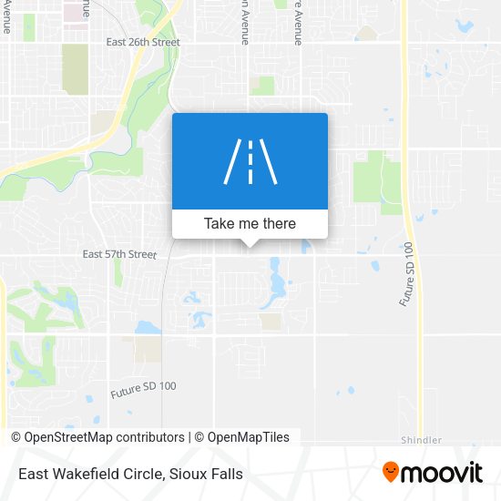 Mapa de East Wakefield Circle