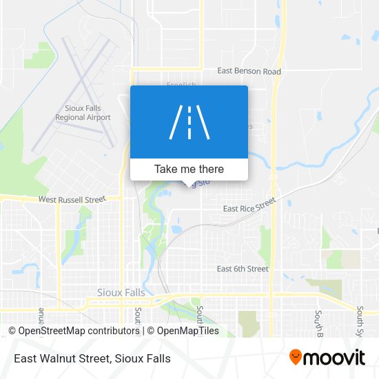East Walnut Street map