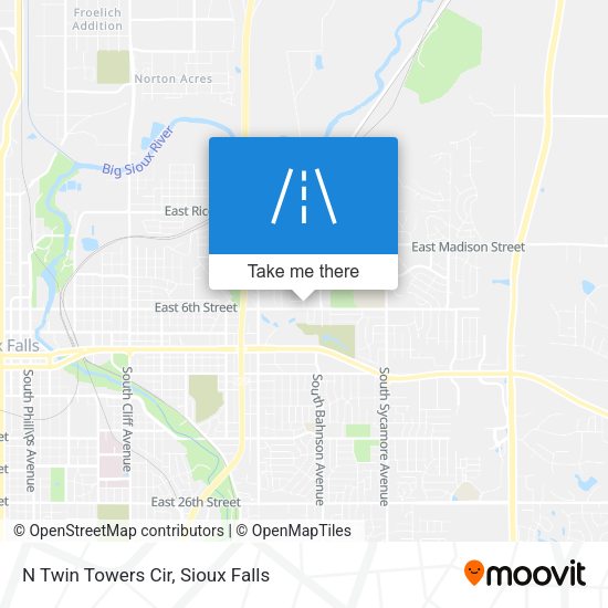 Mapa de N Twin Towers Cir