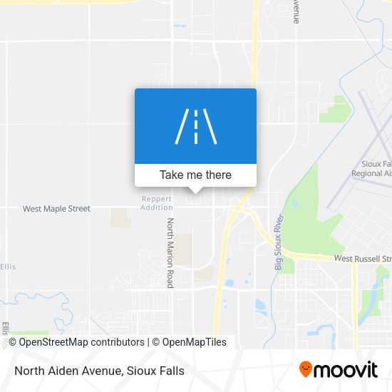North Aiden Avenue map