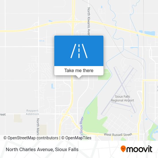 North Charles Avenue map