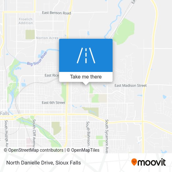 North Danielle Drive map