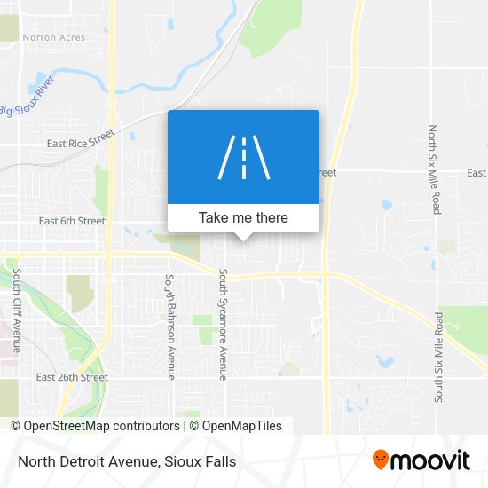 North Detroit Avenue map