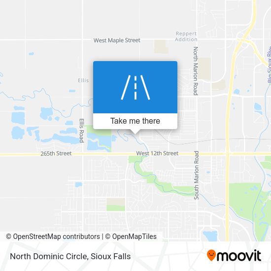 North Dominic Circle map