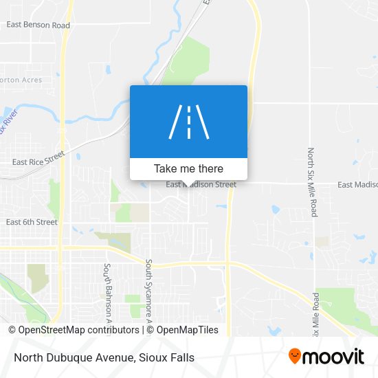 North Dubuque Avenue map