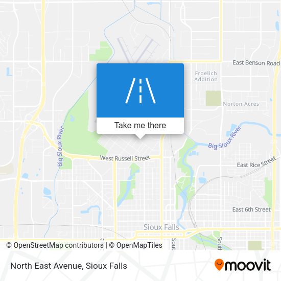 North East Avenue map