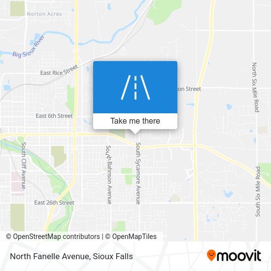 Mapa de North Fanelle Avenue