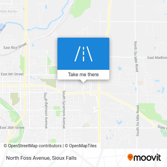 North Foss Avenue map