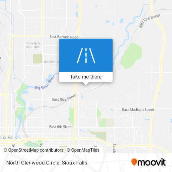 North Glenwood Circle map