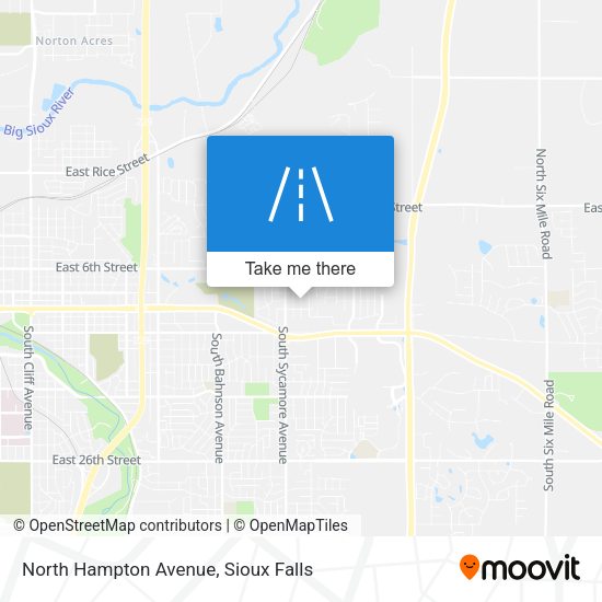 Mapa de North Hampton Avenue