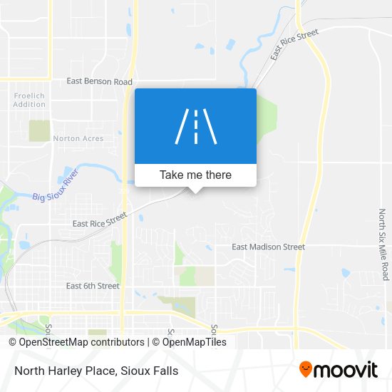 North Harley Place map