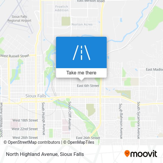 Mapa de North Highland Avenue