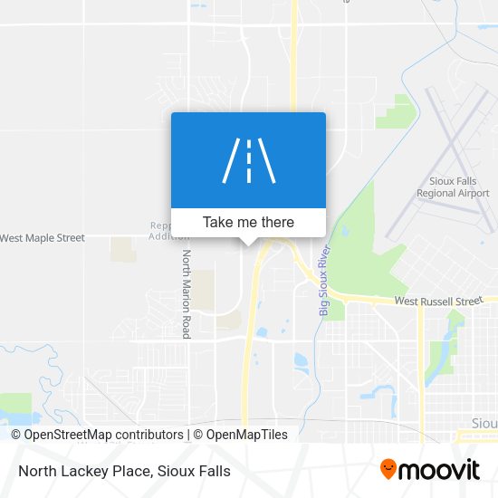 North Lackey Place map