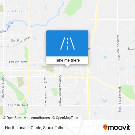 North Lasalle Circle map