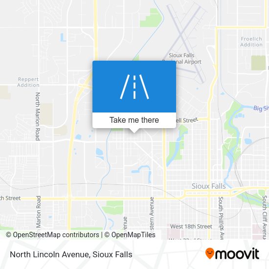 North Lincoln Avenue map