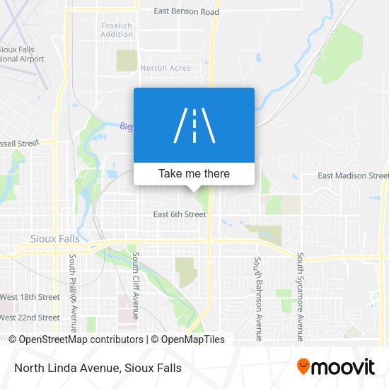 North Linda Avenue map