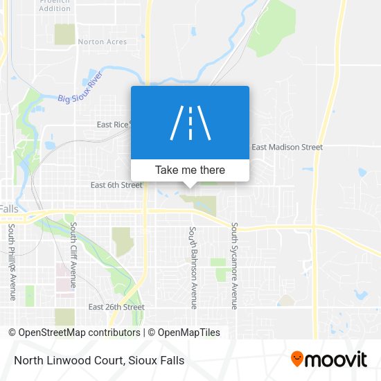 Mapa de North Linwood Court