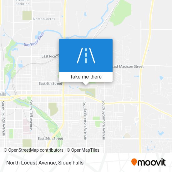 North Locust Avenue map