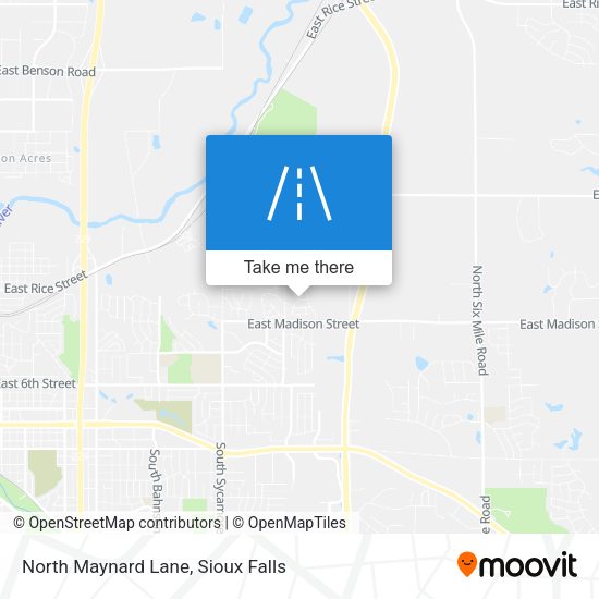 North Maynard Lane map