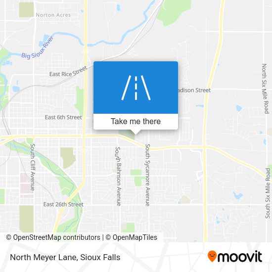 North Meyer Lane map