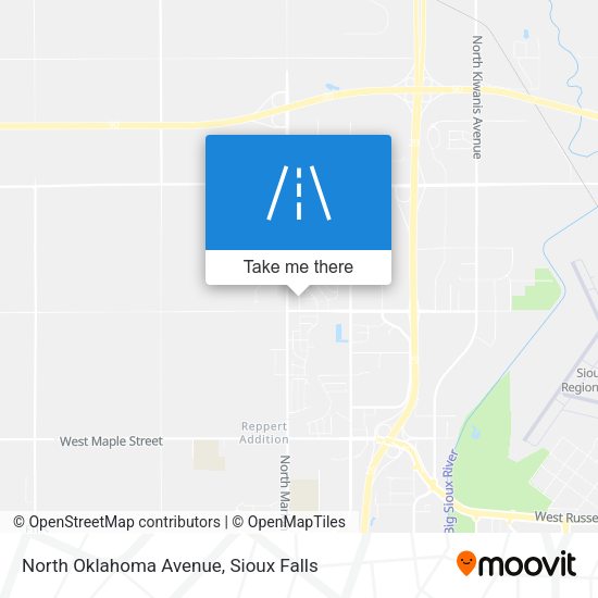 Mapa de North Oklahoma Avenue