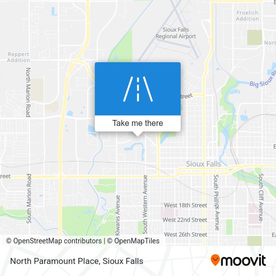 Mapa de North Paramount Place