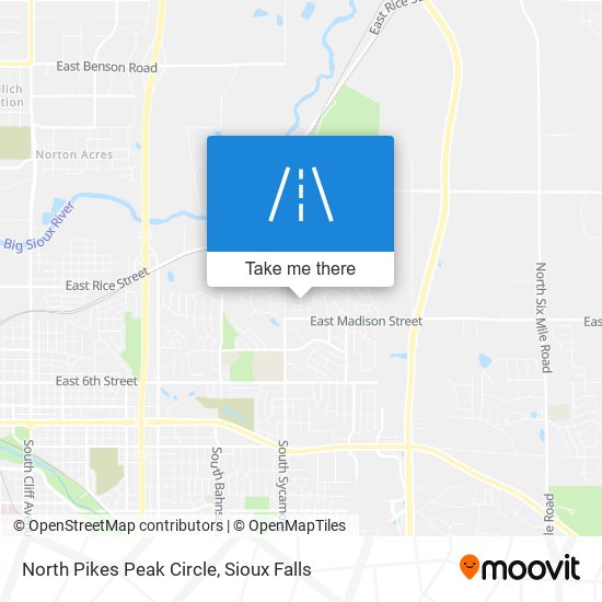 North Pikes Peak Circle map