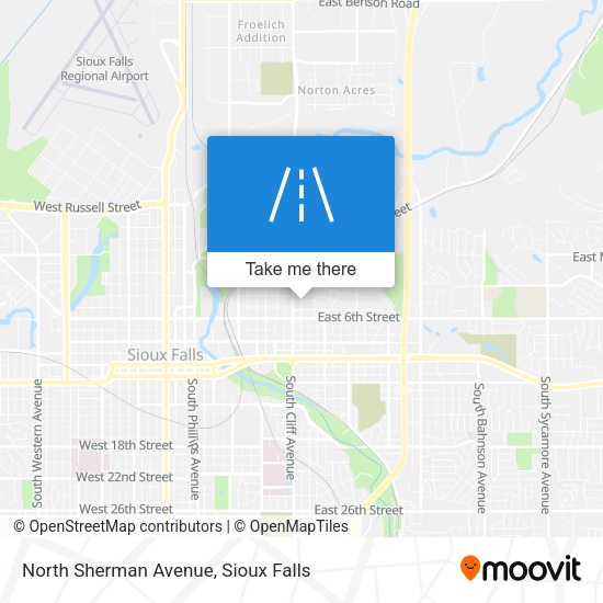North Sherman Avenue map