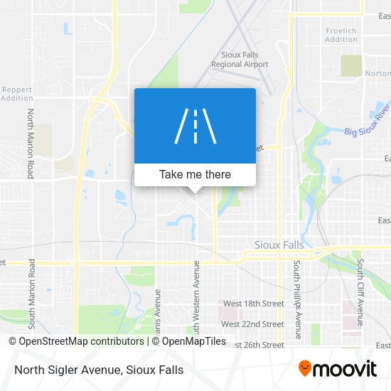Mapa de North Sigler Avenue
