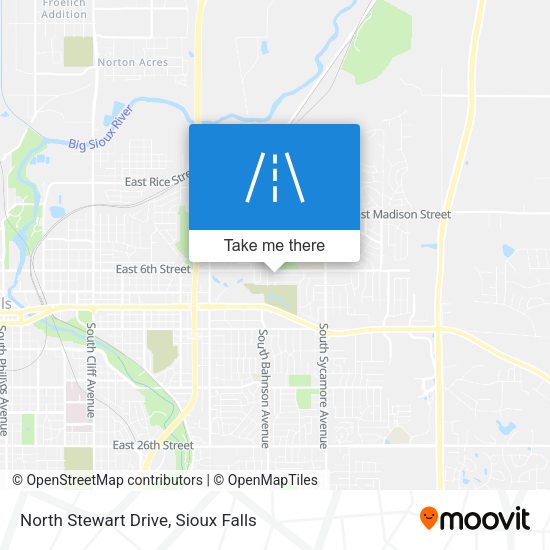 North Stewart Drive map