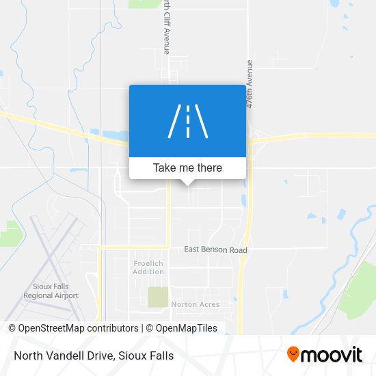 North Vandell Drive map