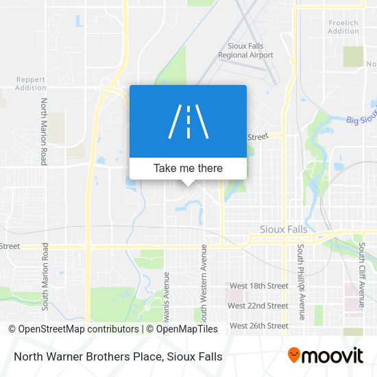 Mapa de North Warner Brothers Place