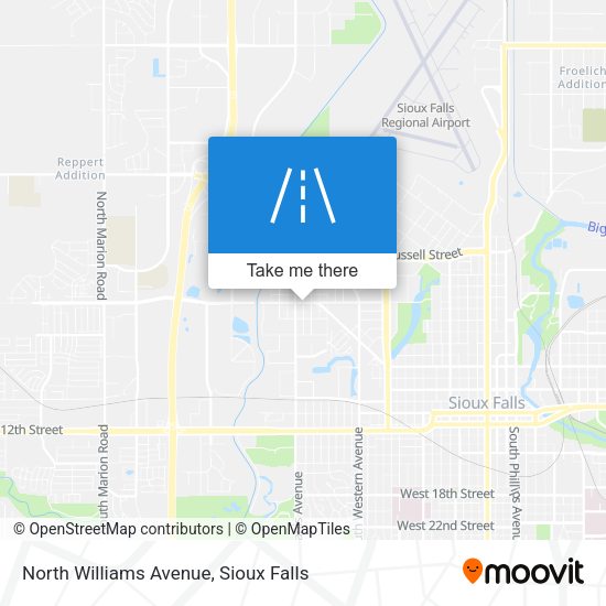 North Williams Avenue map