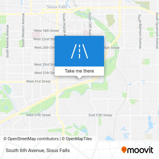 South 6th Avenue map