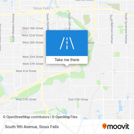 Mapa de South 9th Avenue