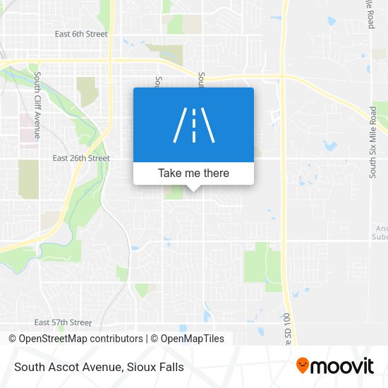 South Ascot Avenue map