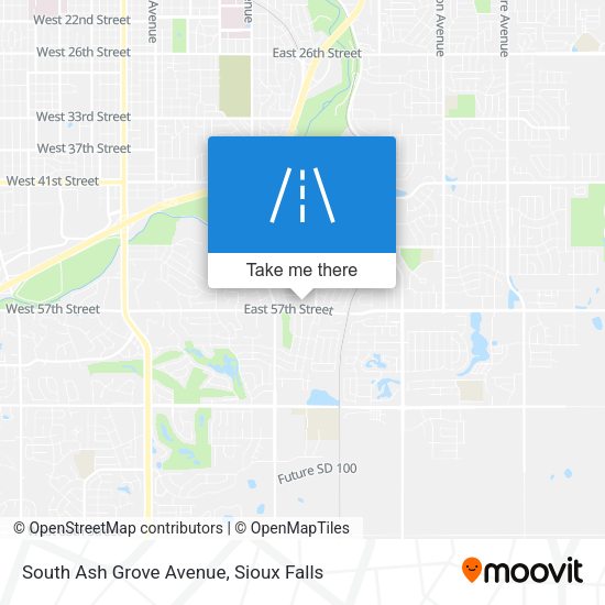 Mapa de South Ash Grove Avenue