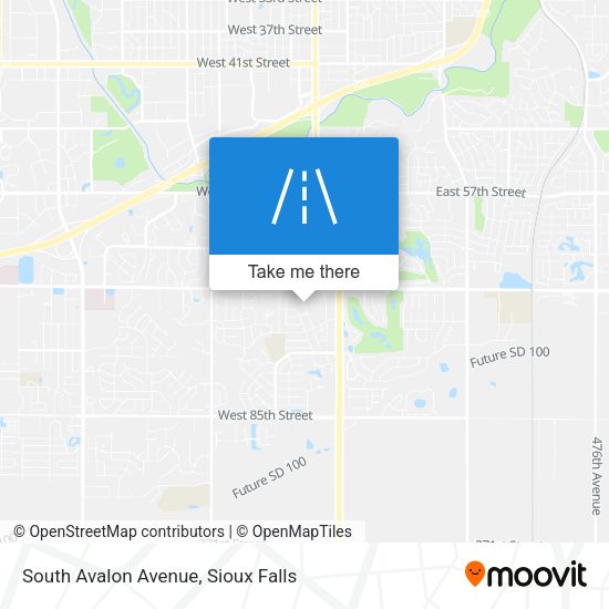 South Avalon Avenue map