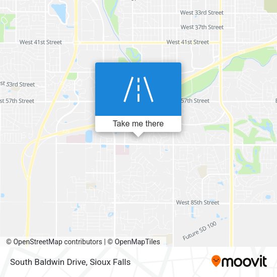Mapa de South Baldwin Drive