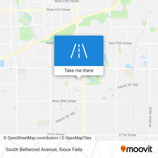 South Bellwood Avenue map