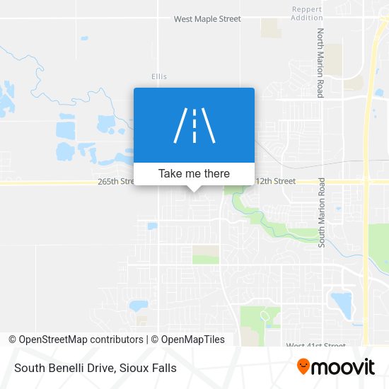 South Benelli Drive map