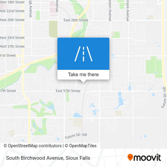 South Birchwood Avenue map