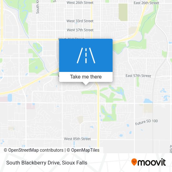 Mapa de South Blackberry Drive