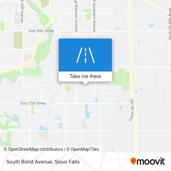 Mapa de South Bond Avenue